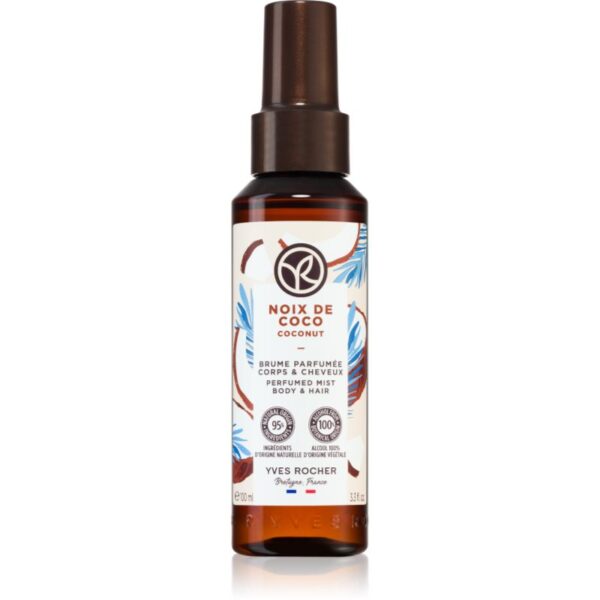 Yves Rocher Bain de Nature spray parfumat pentru corp și păr pentru femei Coconut 100 ml-ro