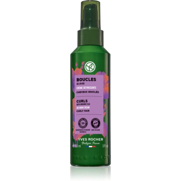Yves Rocher Boucles Cremă modelatoare pentru păr creț with organic flax 150 ml-ro