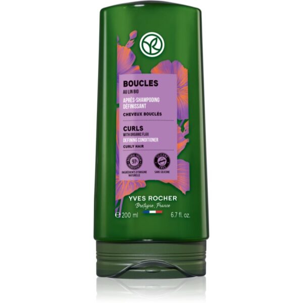 Yves Rocher Boucles balsam pentru păr creț with organic flax 200 ml-ro