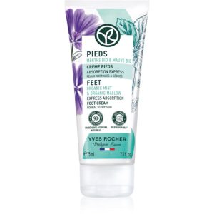 Yves Rocher Pieds crema nutritiva pentru picioare Organic Mint & Organic Mallow 75 ml-Țena