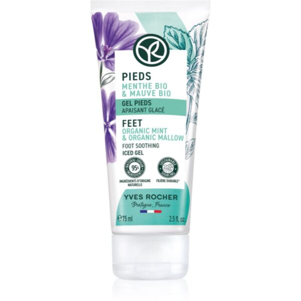Yves Rocher Pieds gel racoritor pentru picioare Organic Mint & 75 ml-Țena