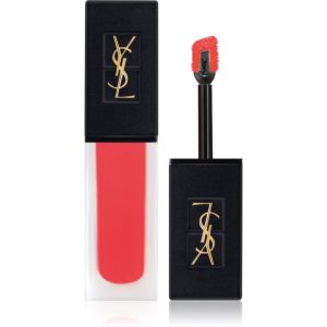 Yves Saint Laurent Tatouage Couture Velvet Cream ruj cremos foarte pigmentat cu efect matifiant culoare 202 Coral Symbol 6 ml-Țena