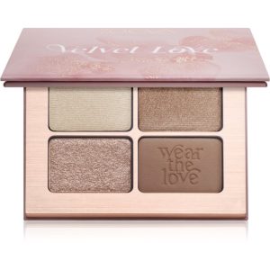 ZOEVA Velvet Love Eyeshadow Quad paletă cu farduri de ochi culoare Beautiful Bright Eyes 4x1