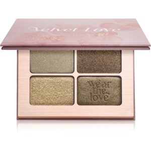 ZOEVA Velvet Love Eyeshadow Quad paletă cu farduri de ochi culoare Emerald Green Eyes 4x1