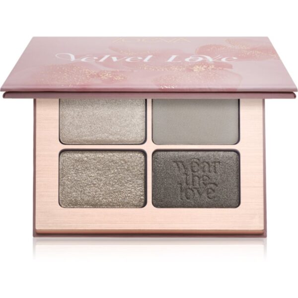 ZOEVA Velvet Love Eyeshadow Quad paletă cu farduri de ochi culoare Smoky Sultry Eyes 4x1