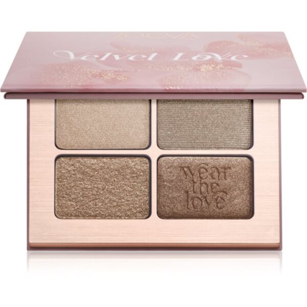 ZOEVA Velvet Love Eyeshadow Quad paletă cu farduri de ochi culoare Velvet Love Eyeshadow Quad Palette 4x1