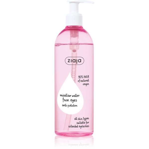 Ziaja Anti-Pollution apa cu particule micele pentru toate tipurile de ten 390 ml-Țena