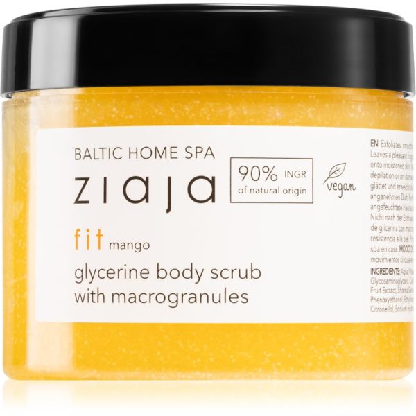 Ziaja Baltic Home Spa Fit Mango exfoliant cu bob aspru cu glicerina 300 ml-Țena