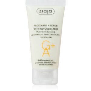 Ziaja Face Mask + Scrub with Glycolic Acid masca exfolianta 55 ml-ro