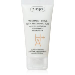 Ziaja Face Mask + Scrub with Hyaluronic Acid masca exfolianta 55 ml-ro