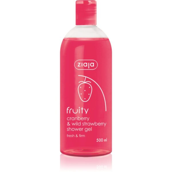 Ziaja Fruity Cranberry & Wild Strawberry gel de dus hidratant 500 ml-Țena