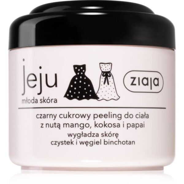 Ziaja Jeju Young Skin exfoliant de corp cu zahăr negru 200 ml-Țena