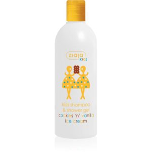 Ziaja Kids Cookies 'n' Vanilla Ice Cream sampon si gel de baie 2 in 1 pentru copii de 3 ani Cookies & Vanilla 400 ml-ro