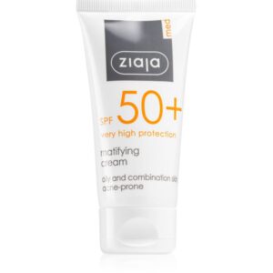 Ziaja Med Protecting UVA + UVB protectie solara mata pentru fata SPF 50+ 50 ml-Țena