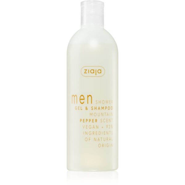 Ziaja Men gel de dus pentru corp si par pentru barbati Mountain Pepper 400 ml-ro