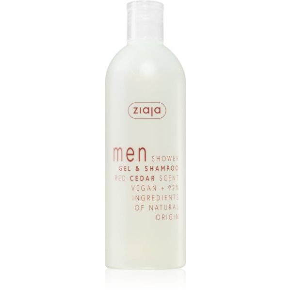 Ziaja Men gel de dus si sampon 2in1 Red Cedar 400 ml-ro