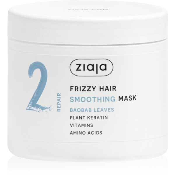 Ziaja Plant Essentials Baobab Leaves masca pentru netezire pentru păr creț 350 ml-Țena