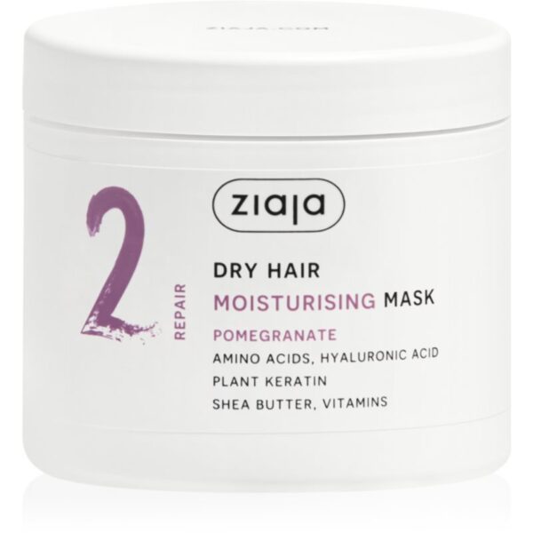 Ziaja Plant Essentials Pomegranate Masca hidratanta par pentru par uscat 350 ml-Țena