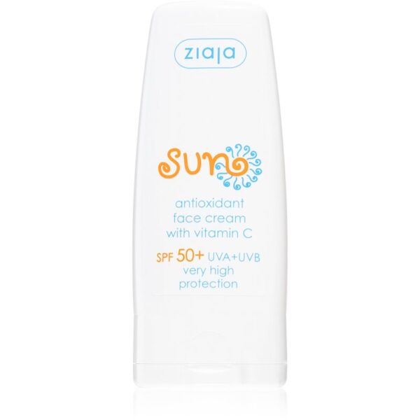 Ziaja Sun crema de fata antioxidanta cu vitamina C SPF 50+ 50 ml-Țena