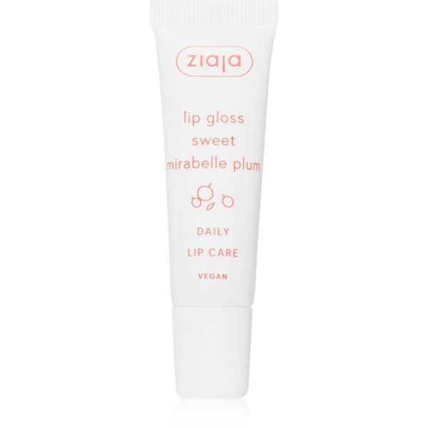 Ziaja Sweet Mirabelle Plum luciu de buze de ingrijire 12 ml-ro