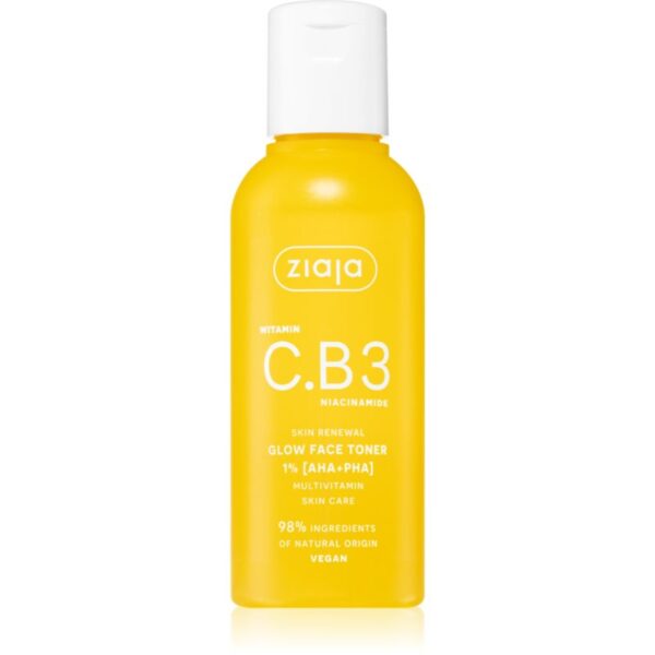 Ziaja Vitamin C.B3 Niacinamide loțiune tonică exfoliantă cu acizi 1% [aha+pha] 120 ml-ro
