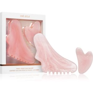 Zoë Ayla Face & Body Gua Sha Set accesoriu de masaj pentru fata si corp-Țena