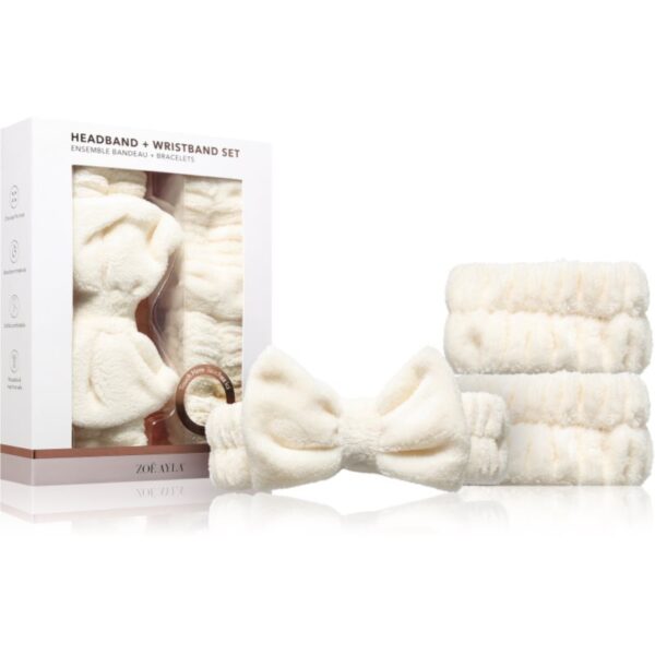 Zoë Ayla Headband & Wristband Set set pentru demachiere cu bentiță cosmetică-ro
