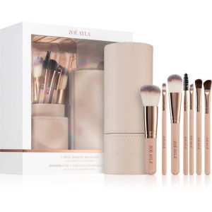 Zoë Ayla Makeup Brush Set 7 Piece set de pensule cu husă-ro