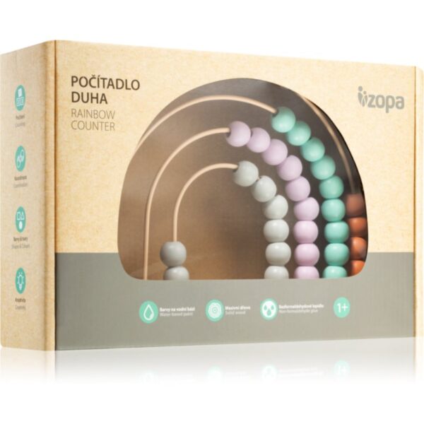 Zopa Counter abac din lemn Rainbow 1 buc-Țena