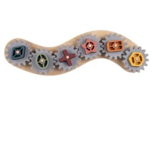 Zopa Silicone Bamboo Puzzle Cog Wheels jucărie cu activități 1 buc-ro