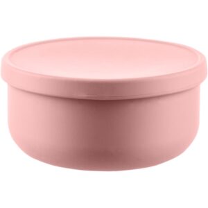 Zopa Silicone Bowl with Lid bol din silicon cu capac Old Pink 1 buc-ro