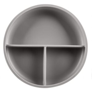 Zopa Silicone Divided Plate farfurie compartimentată cu ventuză Dove Grey 1 buc-ro