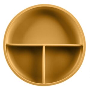 Zopa Silicone Divided Plate farfurie compartimentată cu ventuză Mustard Yellow 1 buc-ro
