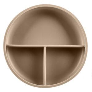 Zopa Silicone Divided Plate farfurie compartimentată cu ventuză Sand Beige 1 buc-ro