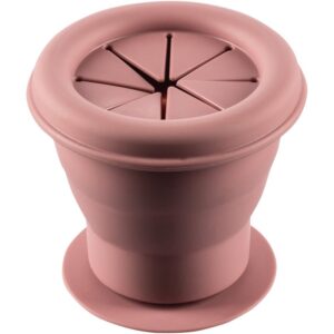 Zopa Silicone Folding Snack Box bol din silicon cu ventuză Old Pink 1 buc-ro