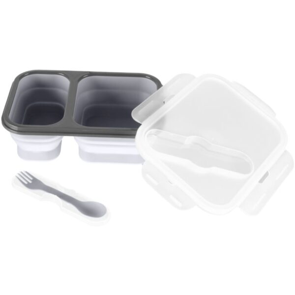 Zopa Silicone Lunch Box Large serviciu de masă pentru copii Dove Grey 21x15 cm 1 buc-Țena