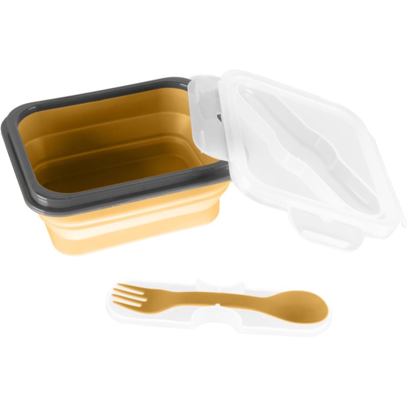 Zopa Silicone Lunch Box Small serviciu de masă pentru copii Mustard Yellow 15x7