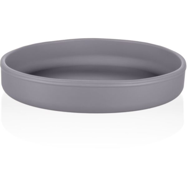 Zopa Silicone Plate farfurie 6 m+ Dove Grey 1 buc-ro