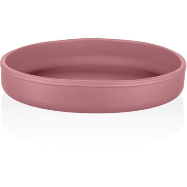 Zopa Silicone Plate farfurie 6 m+ Old Pink 1 buc-ro