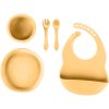 Zopa Silicone Set serviciu de masă pentru copii pentru copii Mustard Yellow-ro