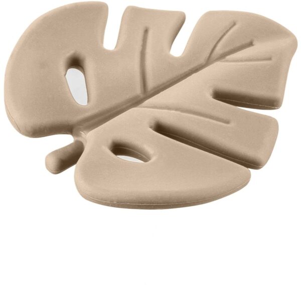 Zopa Silicone Teether Leaf jucărie pentru dentiție Sand Beige 1 buc-ro