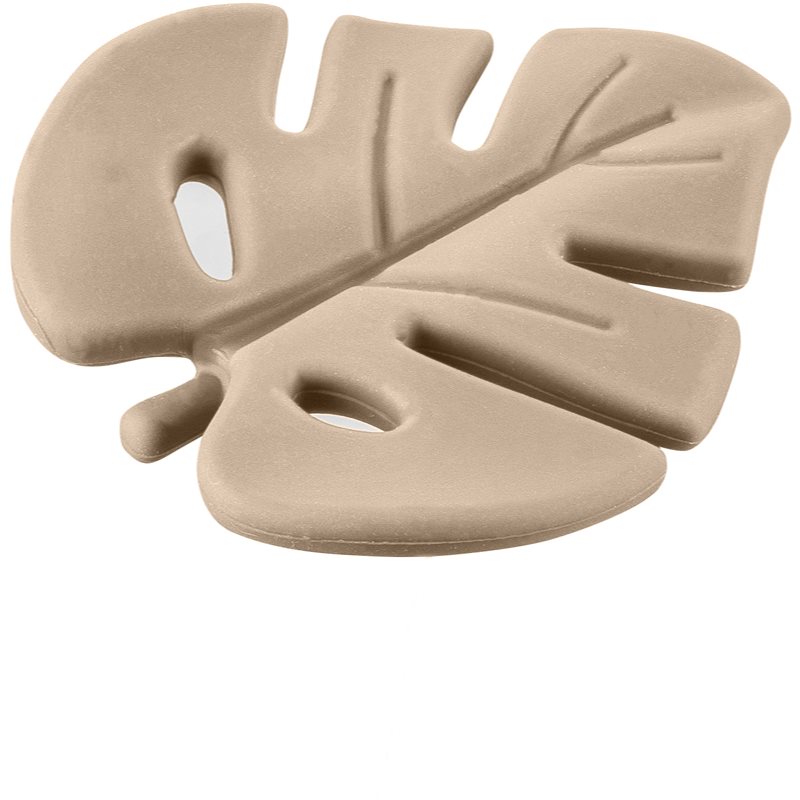 Zopa Silicone Teether Leaf jucărie pentru dentiție Sand Beige 1 buc-ro