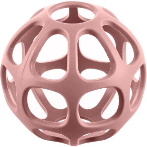 Zopa Silicone Teether Round jucărie pentru dentiție Old Pink 1 buc-Țena