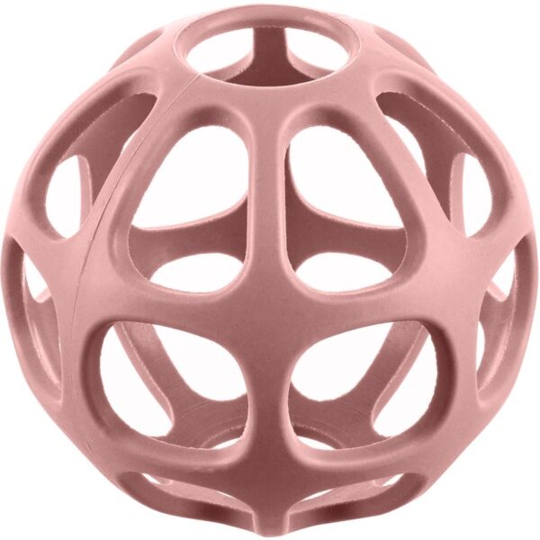 Zopa Silicone Teether Round jucărie pentru dentiție Old Pink 1 buc-Țena