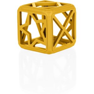 Zopa Silicone Teether Square jucărie pentru dentiție 0 m+ Mustard Yellow 1 buc-ro