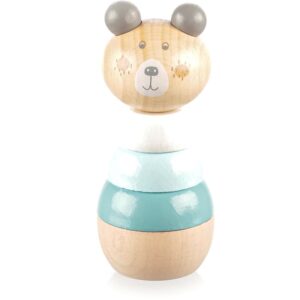 Zopa Wooden Rings Toy animal animăluțe inserabile din lemn Bear 1 buc-Țena