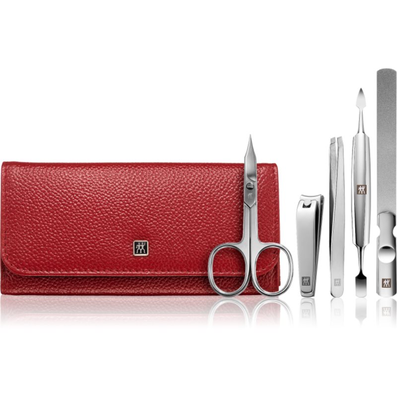 Zwilling Classic Inox Set de manichiură geanta din piele-Țena