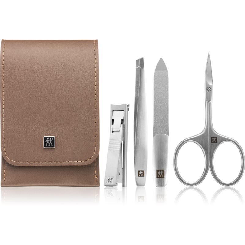 Zwilling Premium Set de manichiură Taupe 4 buc-Țena