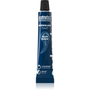 andmetics Professional Brow & Lash Tint vopsea pentru sprancene si gene culoare Blue Black 20 ml-ro