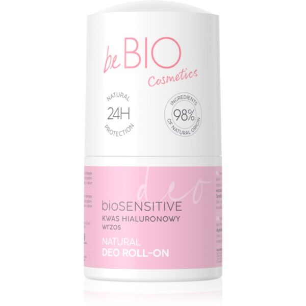 beBIO Hyaluro bioSensitive Deodorant roll-on pentru piele sensibila 50 ml-Țena